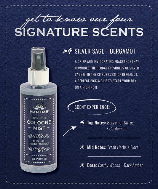 MAN BAR® Cologne Mist Silver Sage & Bergamot