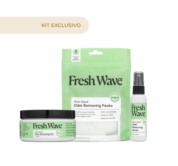 Kit Exclusivo Fresh Wave Original Essentials - Gel + Spray + Pack (Gratis)
