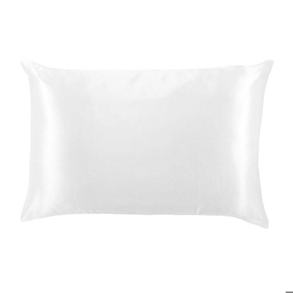 Funda de almohada de satén sedoso - WHITE LEMON