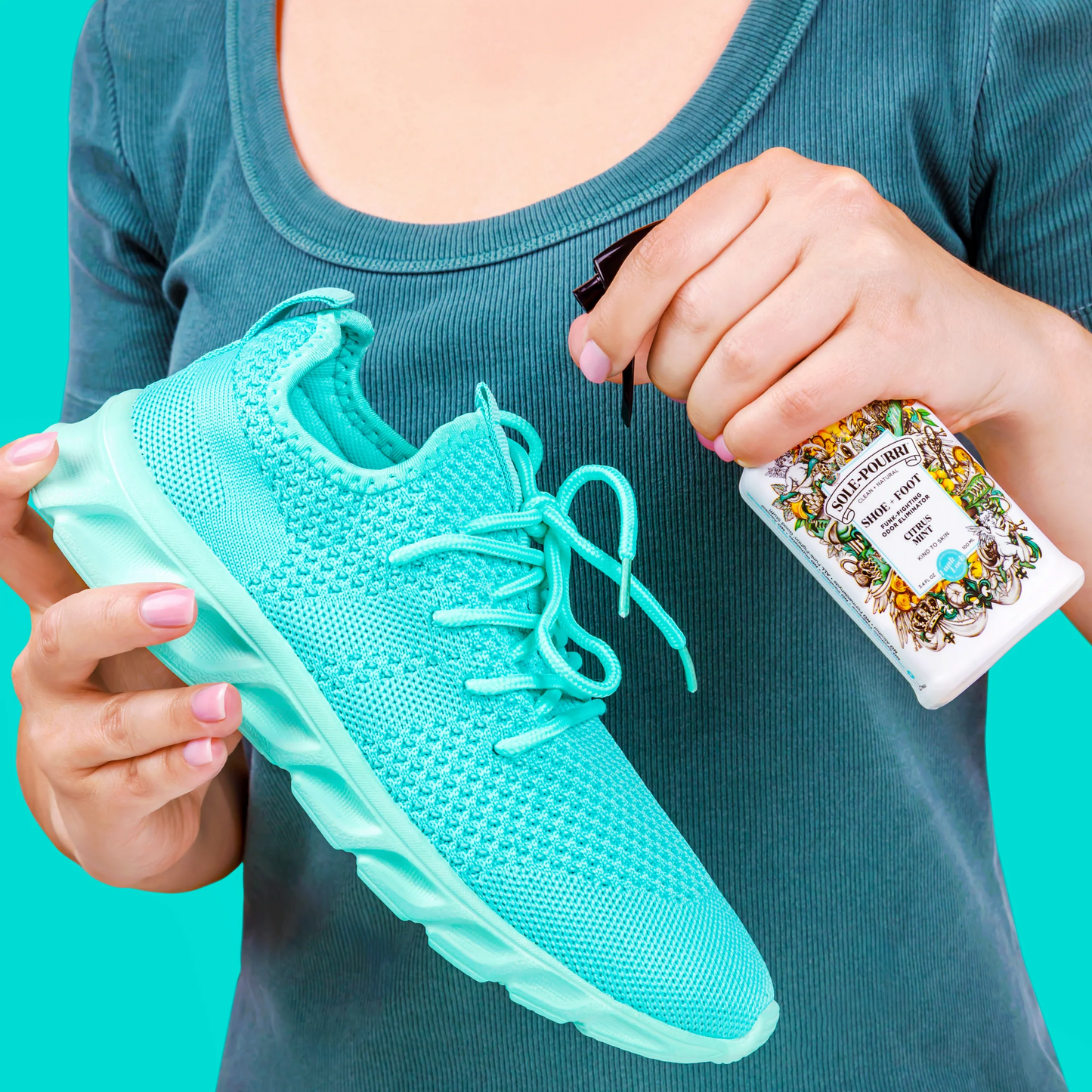 Shoe Popurri Citrus Mint 3.4 oz - Spray para zapatos - Menta