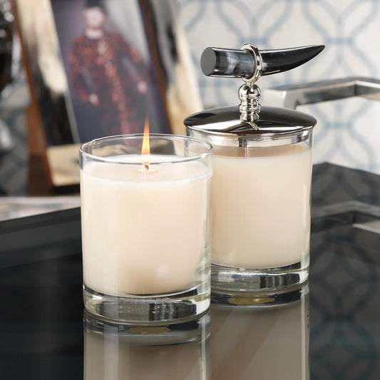 Cote D Ivoire Candle Horn Lid Cedar - Vela