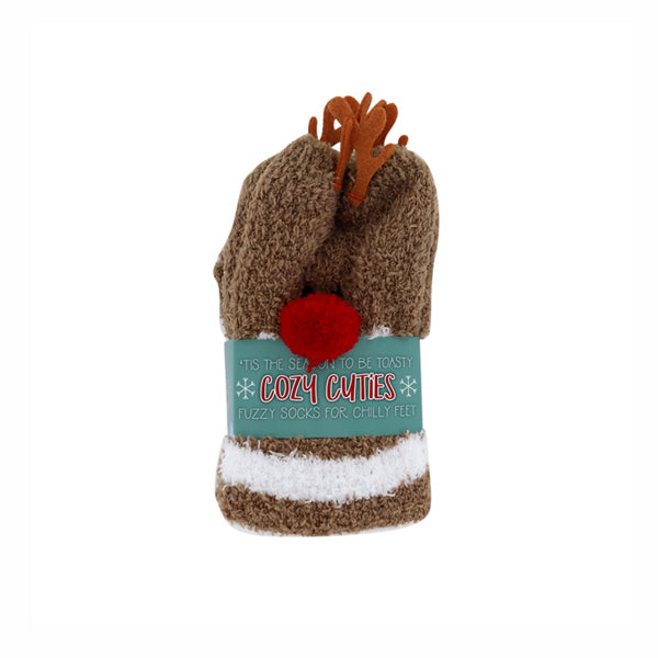 Cozy Cuties Fuzzy Holiday Socks - Medias/Calcetines