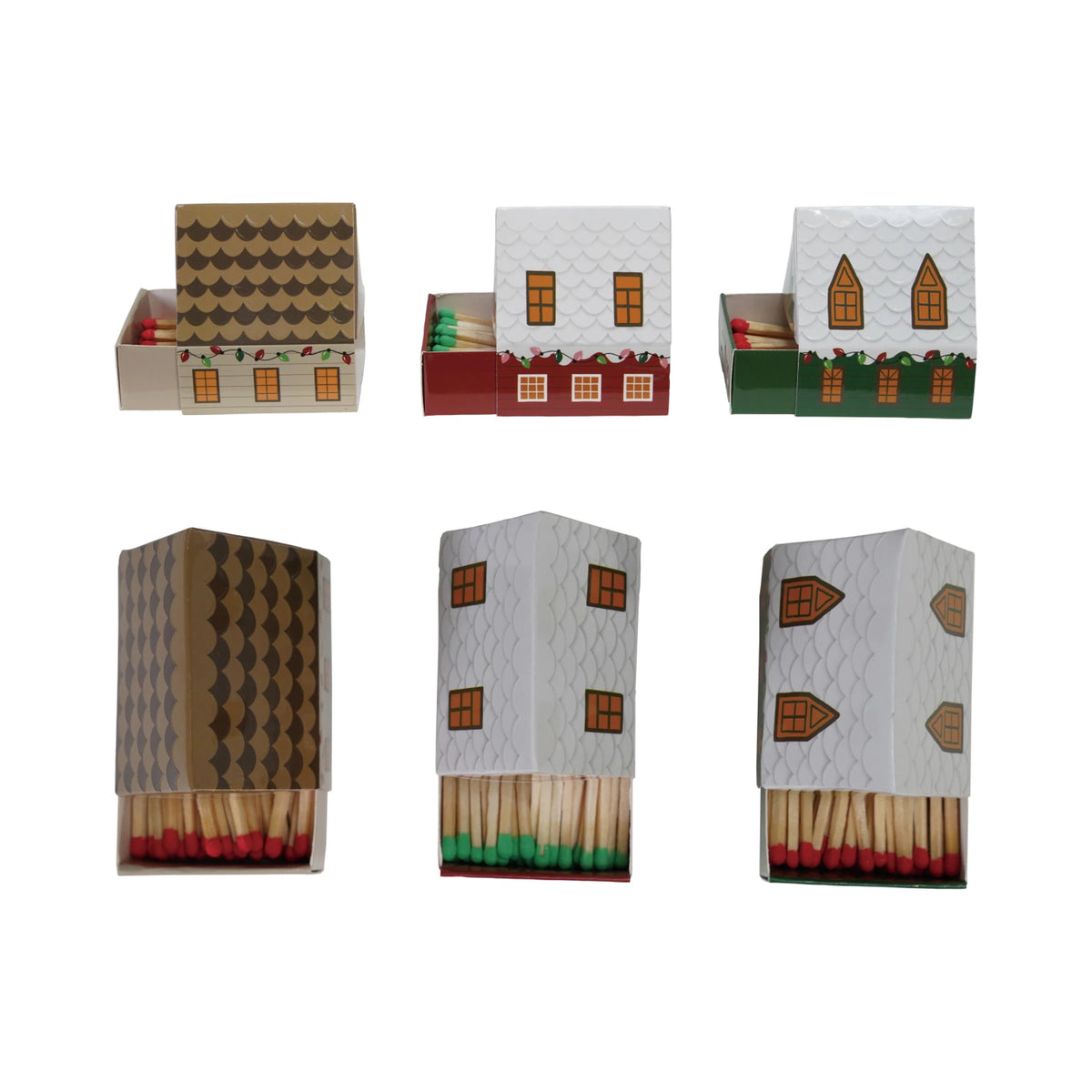 Safety Matches in House Shaped Matchbox - Fósforos/Cerillas