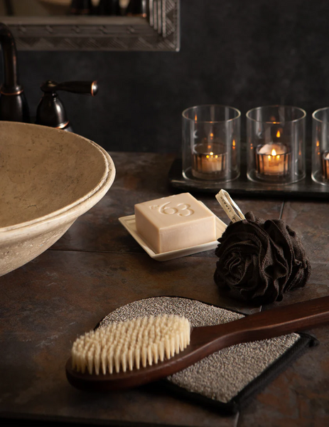Guante de baño de carbón de bambú // MEN S SPA PRIVE-BAMBOO CHARCOA