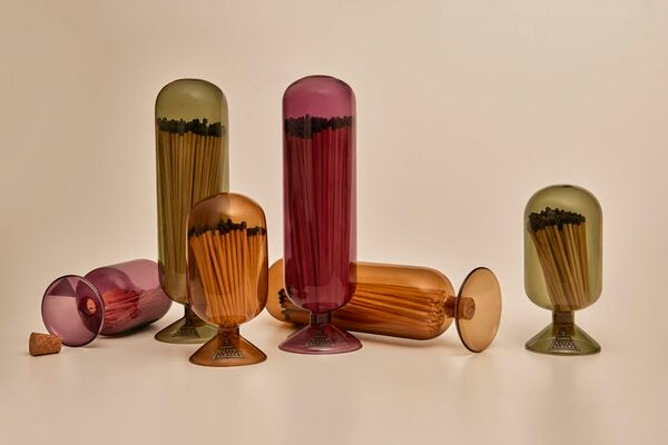 Fósforos Ambar - Vidrio Soplado a Mano