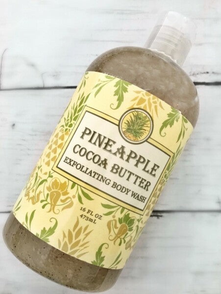 GEL DE BAÑO EXFOLIANTE-MANTECA DE CACAO DE PIÑA