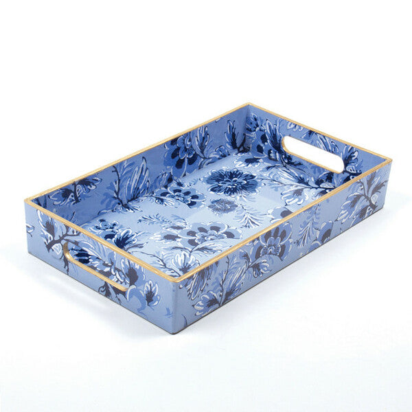 Vanity Tray - Blue Floral