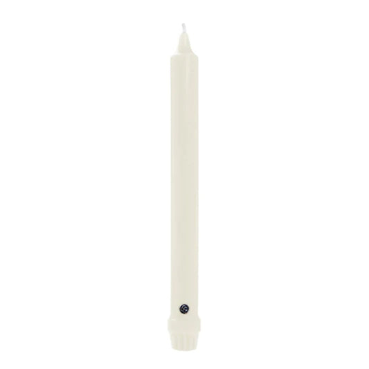 12", Classic Colonial Candle Taper, Unscented, White
