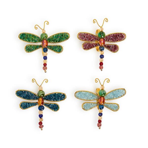 Set de 4 Servilleteros en forma de Dragon Fly