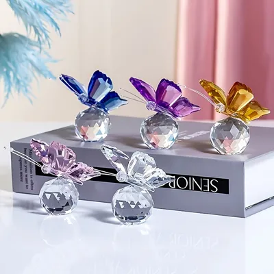 Mariposas de Cristal 4 colores diferente (UNIDAD)- Giftcraft