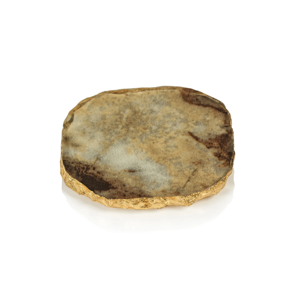 Posavasos de mármol ágata 4x4 pulg