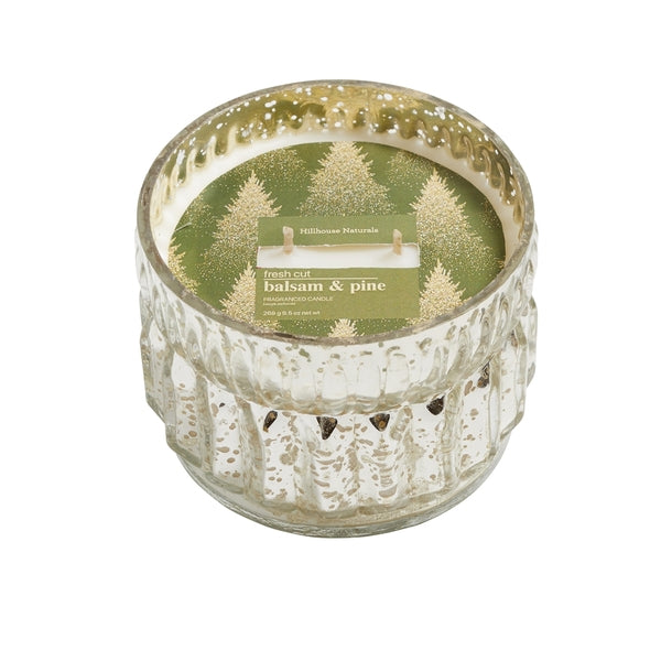 Fresh Cut Balsam & Pine 2 Wick Mercury Glass 9.5 oz