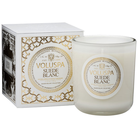 Suede Blanc Classic Maison Candle