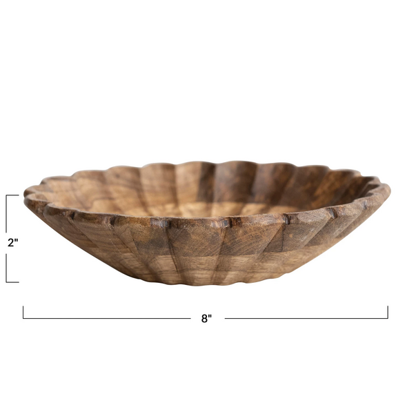 Bowl de madera de mango natural - Creative Co-Op