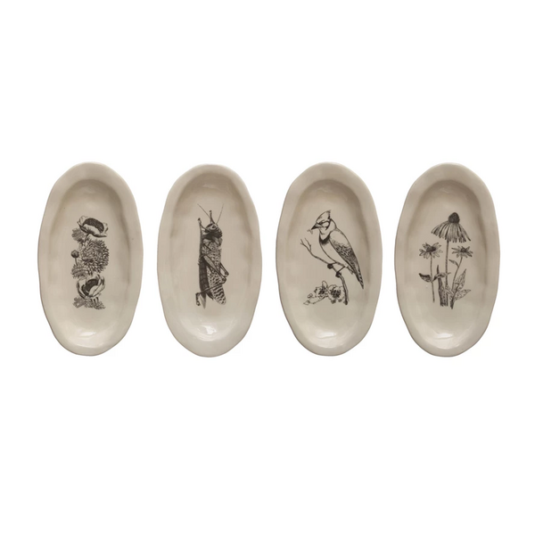 Plato con forma orgánica de ceramica - Unidad