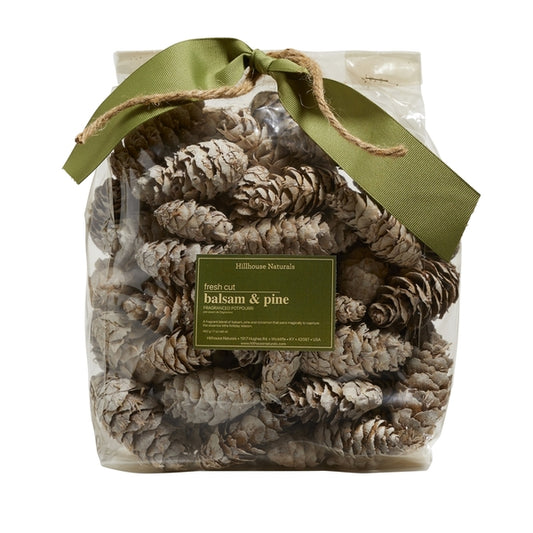 Fresh Cut Balsam & Pine Potpourri White Cones 17 oz