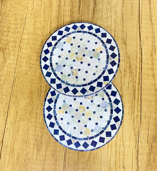 Set de 6 posavasos en mosaico de cerámica