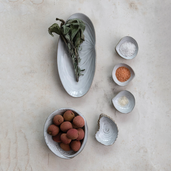 Plato de concha en ceramica