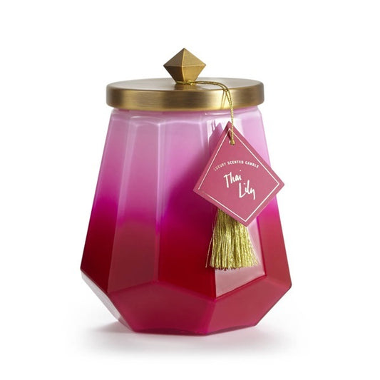 Thai Lily Laurel Glass Candle