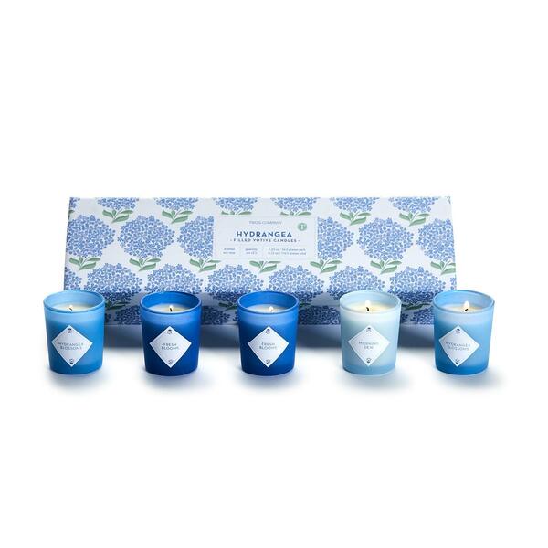 Hydrangea - Flores de HortensiaSet de 5 velas con aromas gift set