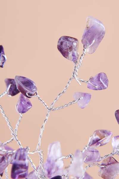 Árbol de piedras de amatista