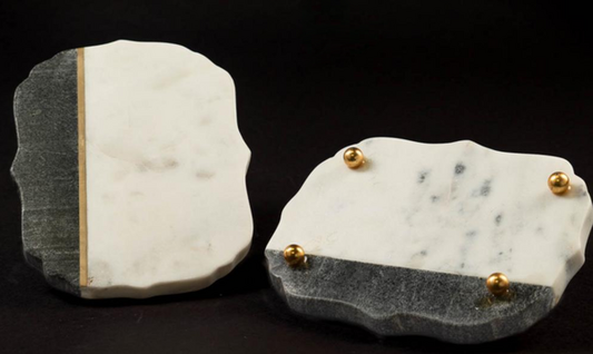 Platillo de mármol elegante 8x8 pulgadas