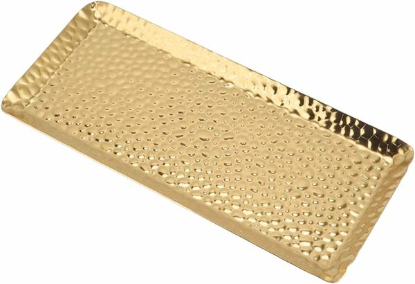 Bandeja Rectangular en Dorado