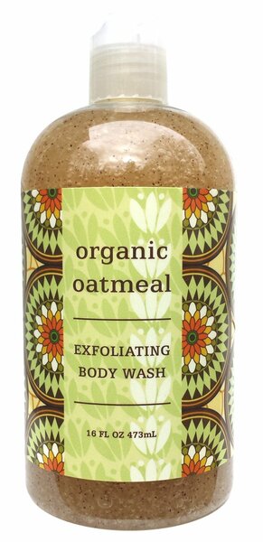 Gel de baño exfoliante - Avena orgánica 16 oz.