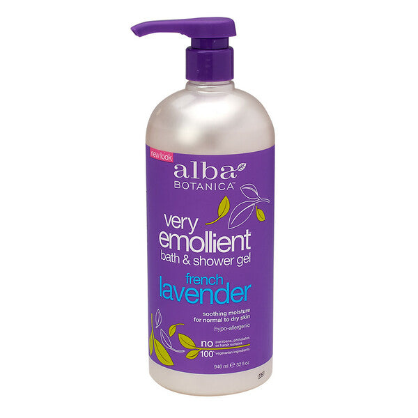 Lavender Emollient Bath & Shower Gel 32 oz