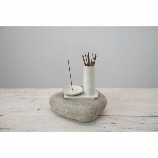 Stoneware Incense Dish/Holder Reactive Glaze