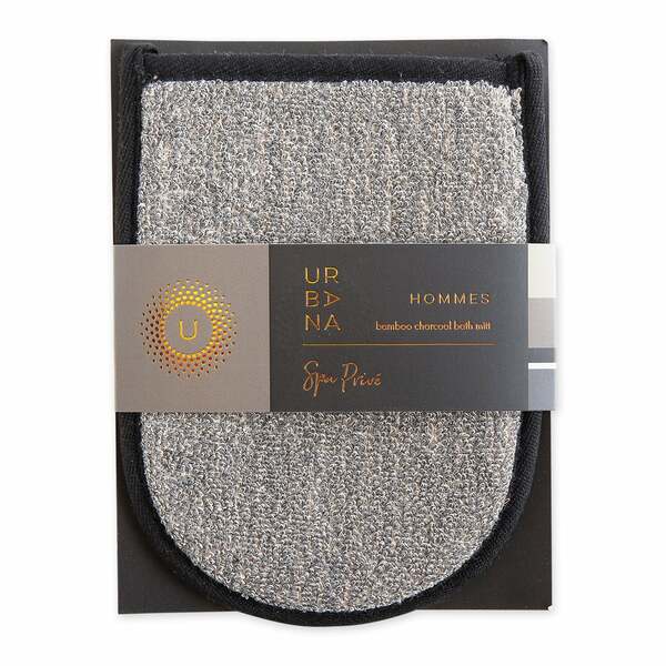 Guante de baño de carbón de bambú // MEN S SPA PRIVE-BAMBOO CHARCOA