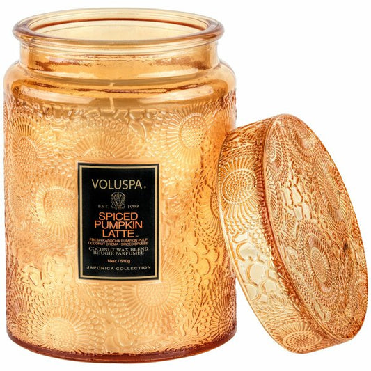 Spiced Pumpkin Latte Large glass candle