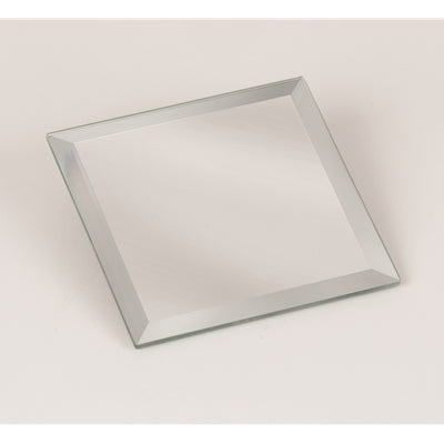 Square Glass Mirror Plate (4" x 4")