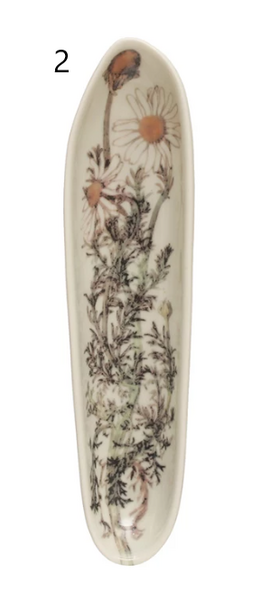 Plato de Cerámica con Flores - 2 estilos