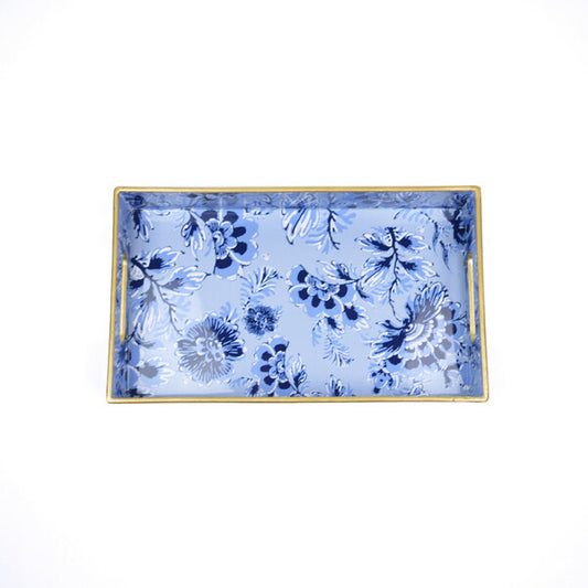 Vanity Tray - Blue Floral