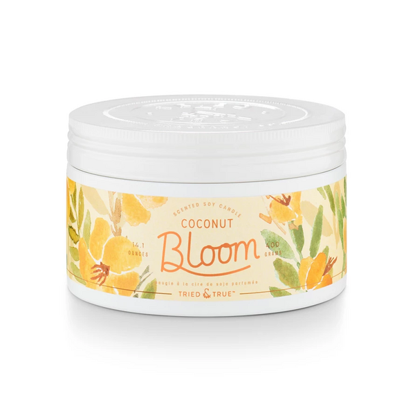 Vela Coconut Bloom en Lata - Tried & True