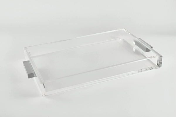 Bandeja acrilica plateada -Tizo