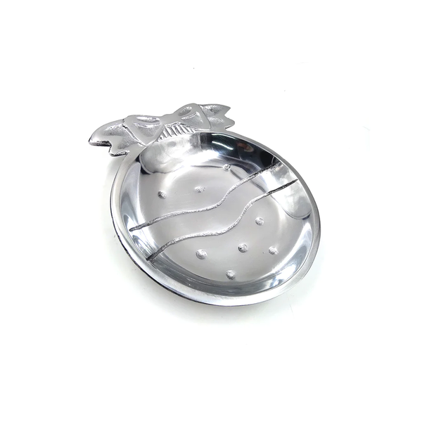 Plato en metal Plateado
