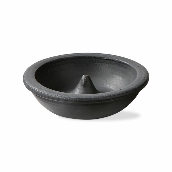 Porta incienso de terracota - negro