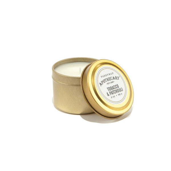 Apothecary Golden Tin Tabacco & Patchouli 2 oz
