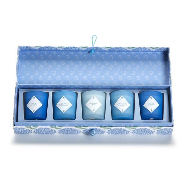 Hydrangea - Flores de HortensiaSet de 5 velas con aromas gift set