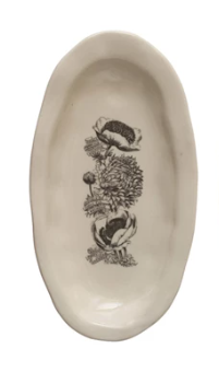 Plato con forma orgánica de ceramica - Unidad