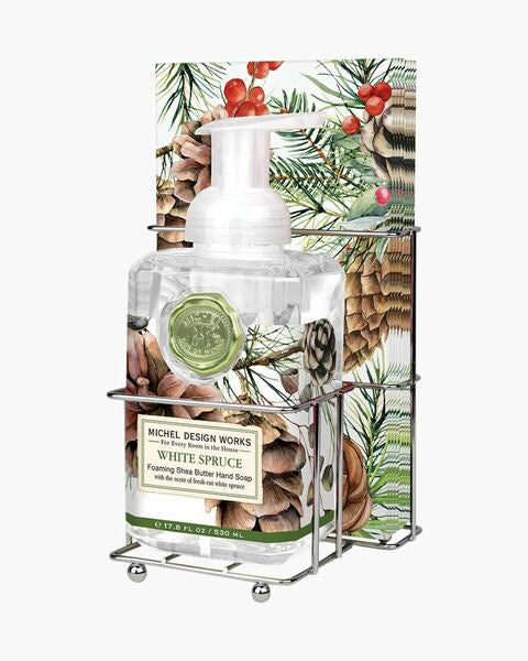 White Spruce Set de servilletas y jabón | Michel Design Works