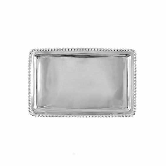 Bandeja de acero con cuentas