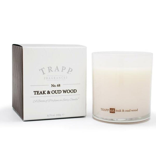 #68 Teak & Oud Wood Poured Candle 8.75 oz