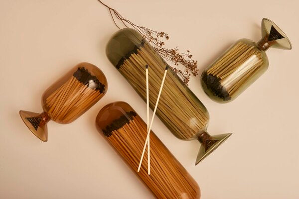 Fósforos Ambar - Vidrio Soplado a Mano