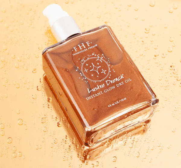 Lustre Drench Instant Glow Dry Body Oil + Clementine Body Oil 1.7 Oz