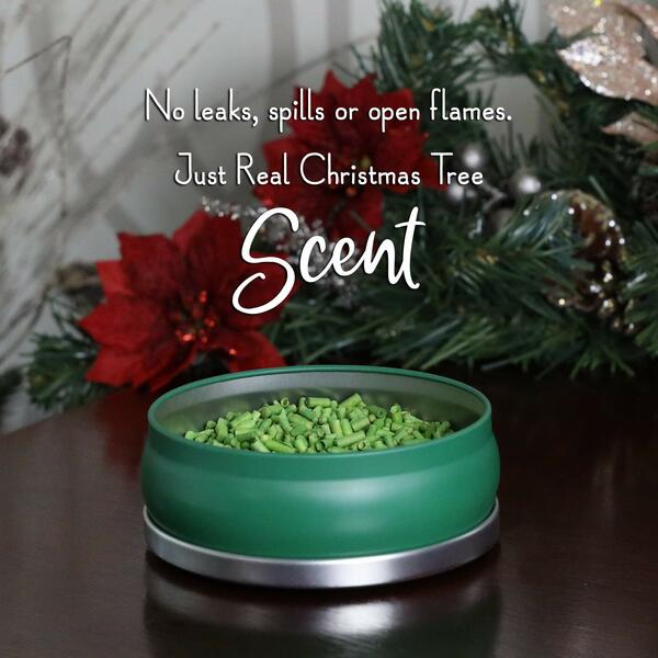 O'Christmas Tree Flameless Fragrance, Green Tin