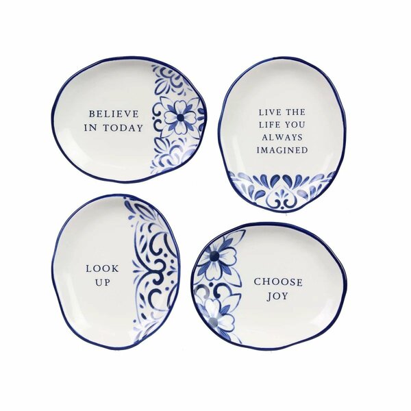 Blue and White Ceramic Talavera Trinket Dish (C/U)