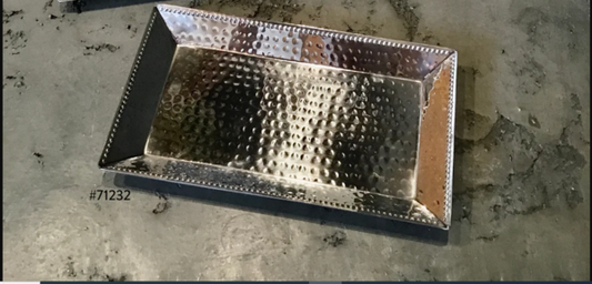 Bandeja Rectangular Plateada - ihi